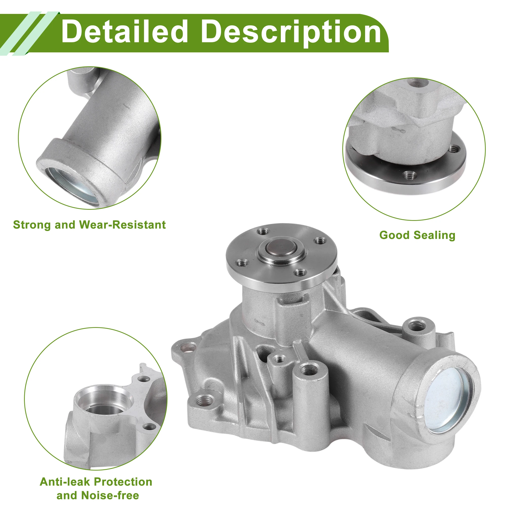 UXCELL Engine Water Pump for Mitsubishi GrandIS No.1300A065 Cooling Water Pump