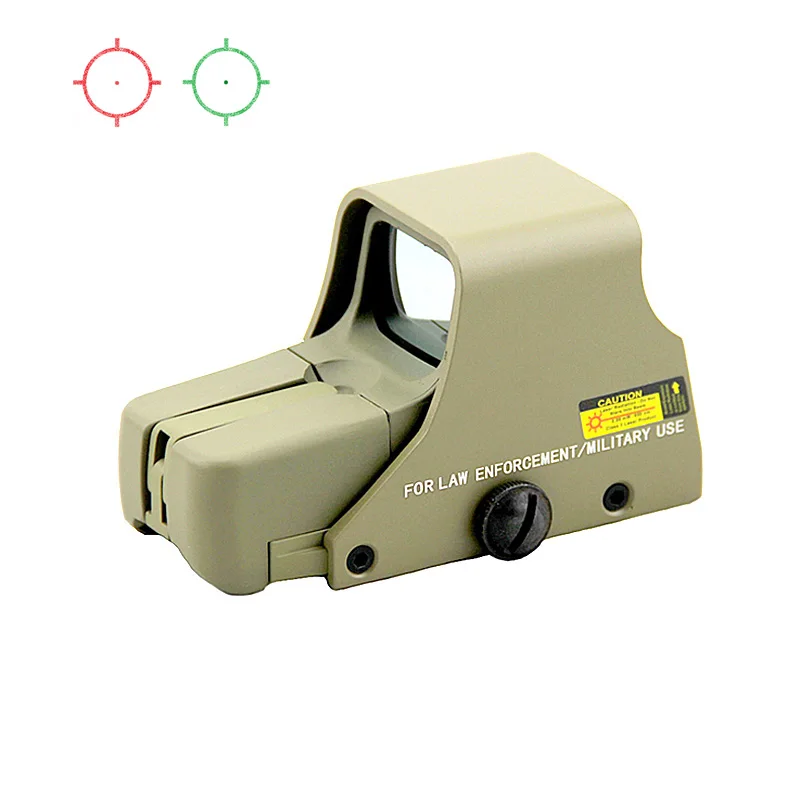

Tactical 551 Red Green Dot Sight Multi Coated Holographic Reflex Sights Hunting Airsoft Rifle Scope Aluminum Construction Optics