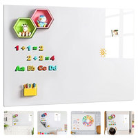 Magnetic White Board Sticker Removable Wall Dry Erase Board Erasable Whiteboard Contact Paper w/ Marker Magnet Eraser