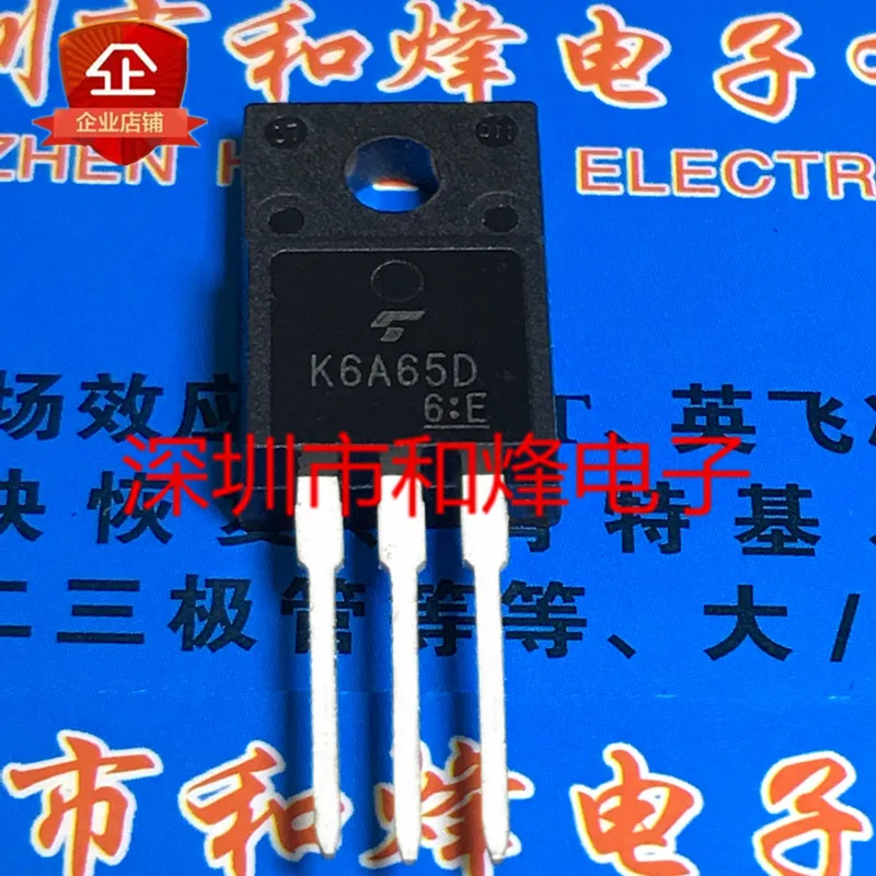 

Original 6PCS/lot K6A65D TK6A65D TO-220F 650V 6A