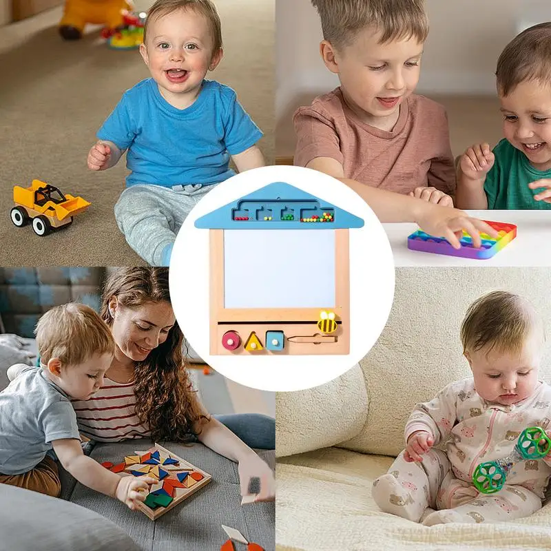 Pequeno colorido prancheta magnética família interativa cedo educacional e aprendizagem brinquedo natal aniversário