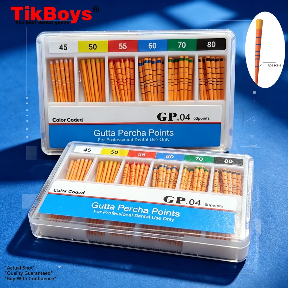Dental Gutta Percha Point Endodontic Materials GP PP #15-40 45-80/F1-F3 F4F5Dentistry Clinic Consumable Absorbent Paper Points