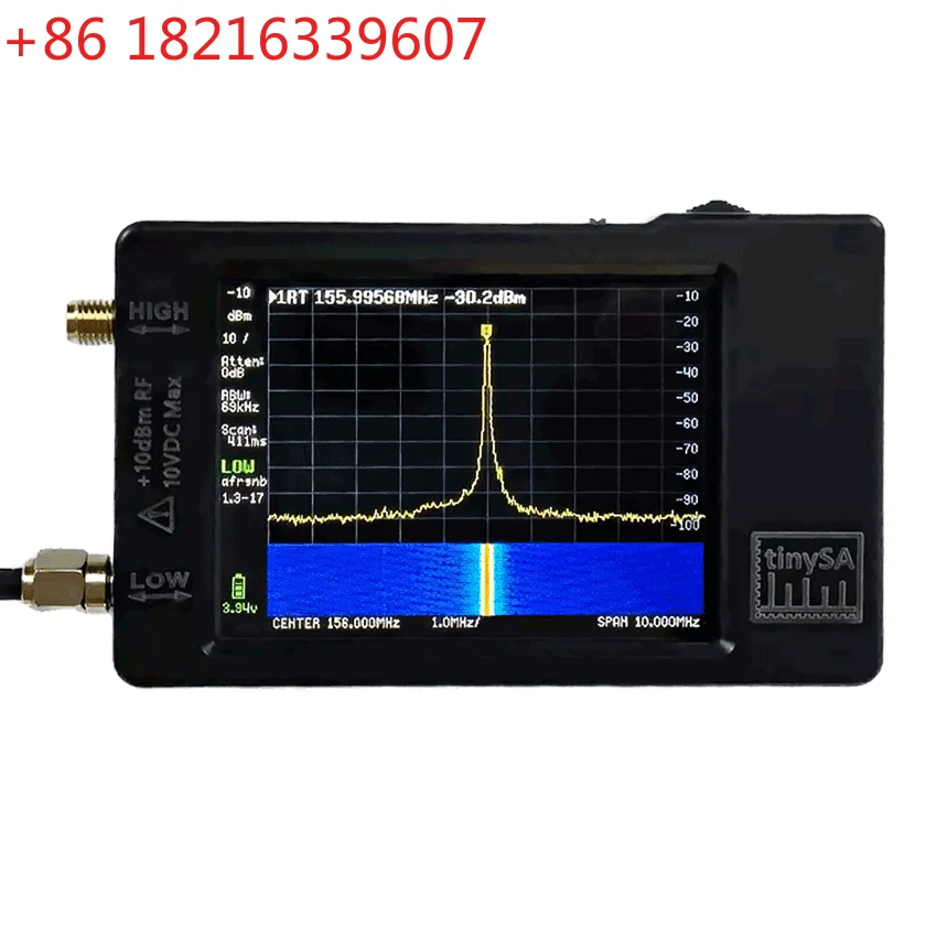 

100KHz-960MHz Handheld Tiny Spectrum Analyzer TinySA 2.8 inch LCD Display With Battery