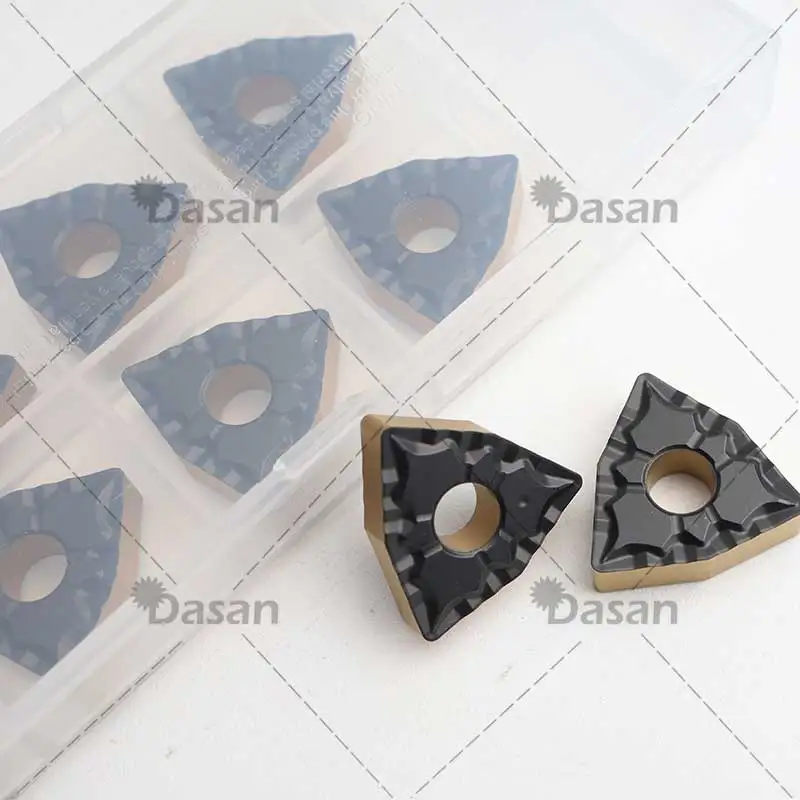 10PCS WNMG080404 43 Carbide Inserts WNMG080408 WNMG080412 Lathes Cutting Tools Turning Blades for Steel