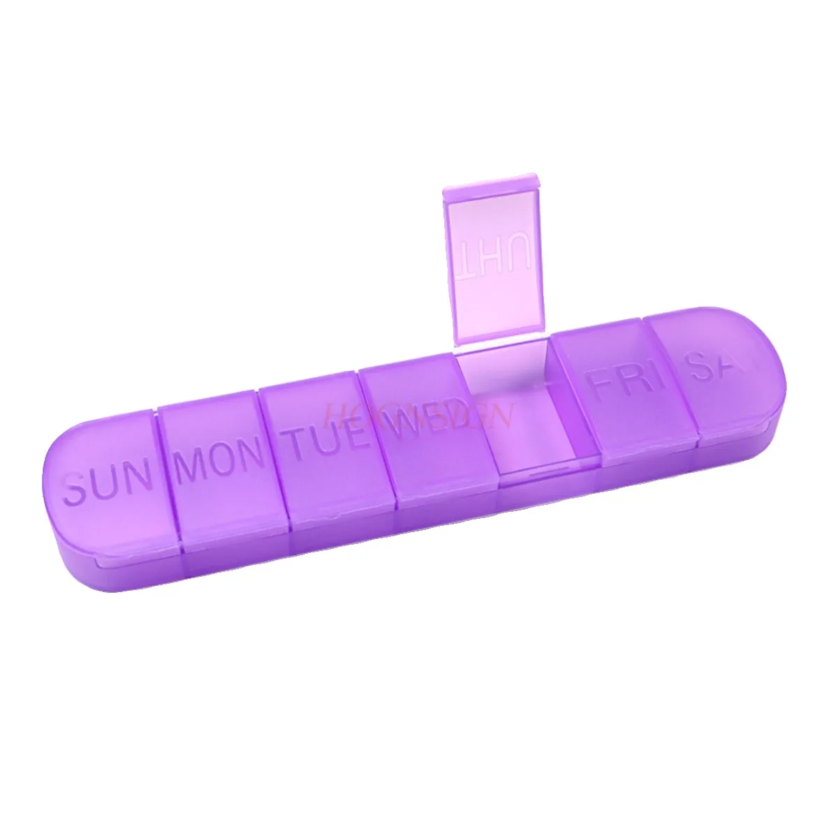 New portable 7-grid mini plastic packaging small medicine box for easy storage of pills