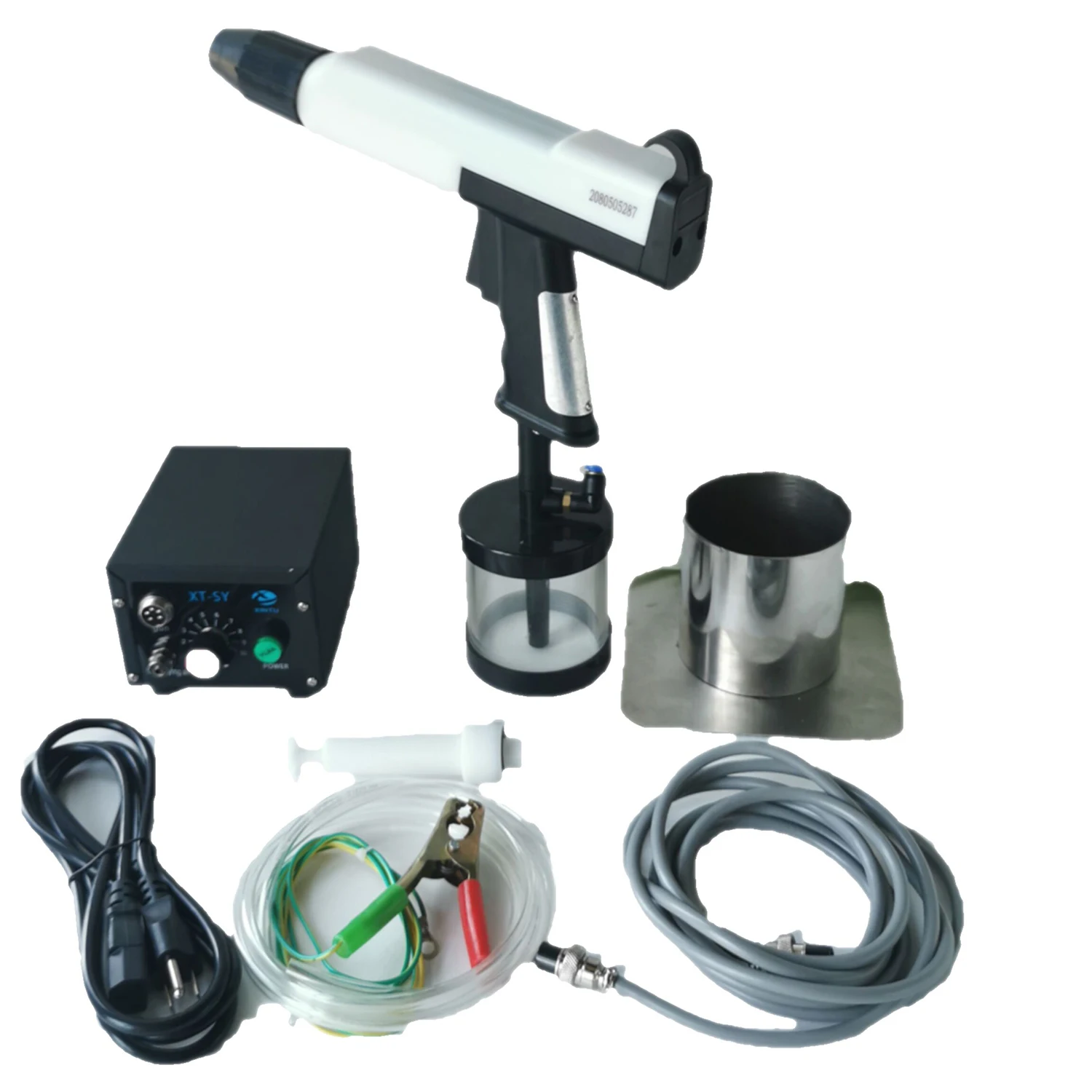 WX‑SY DIY Powder Coating Sprayer Portable Electrostatic Powder Spray Gun DIY Metal Surface Painting Finishing Tool