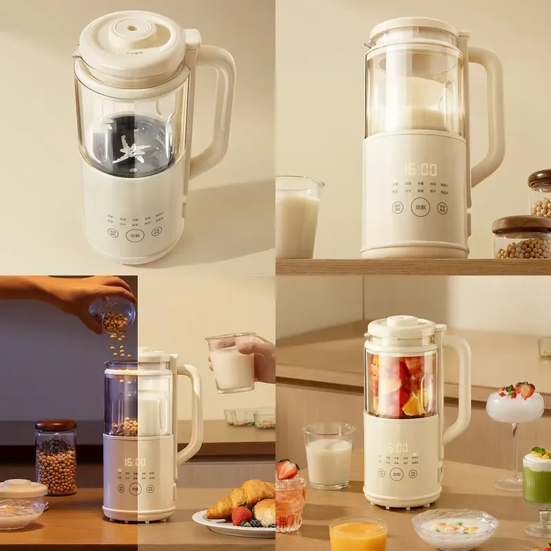 for Multifunctional Blender Glass Soybean Milk Machine Automatic Nut Almond Milk Maker