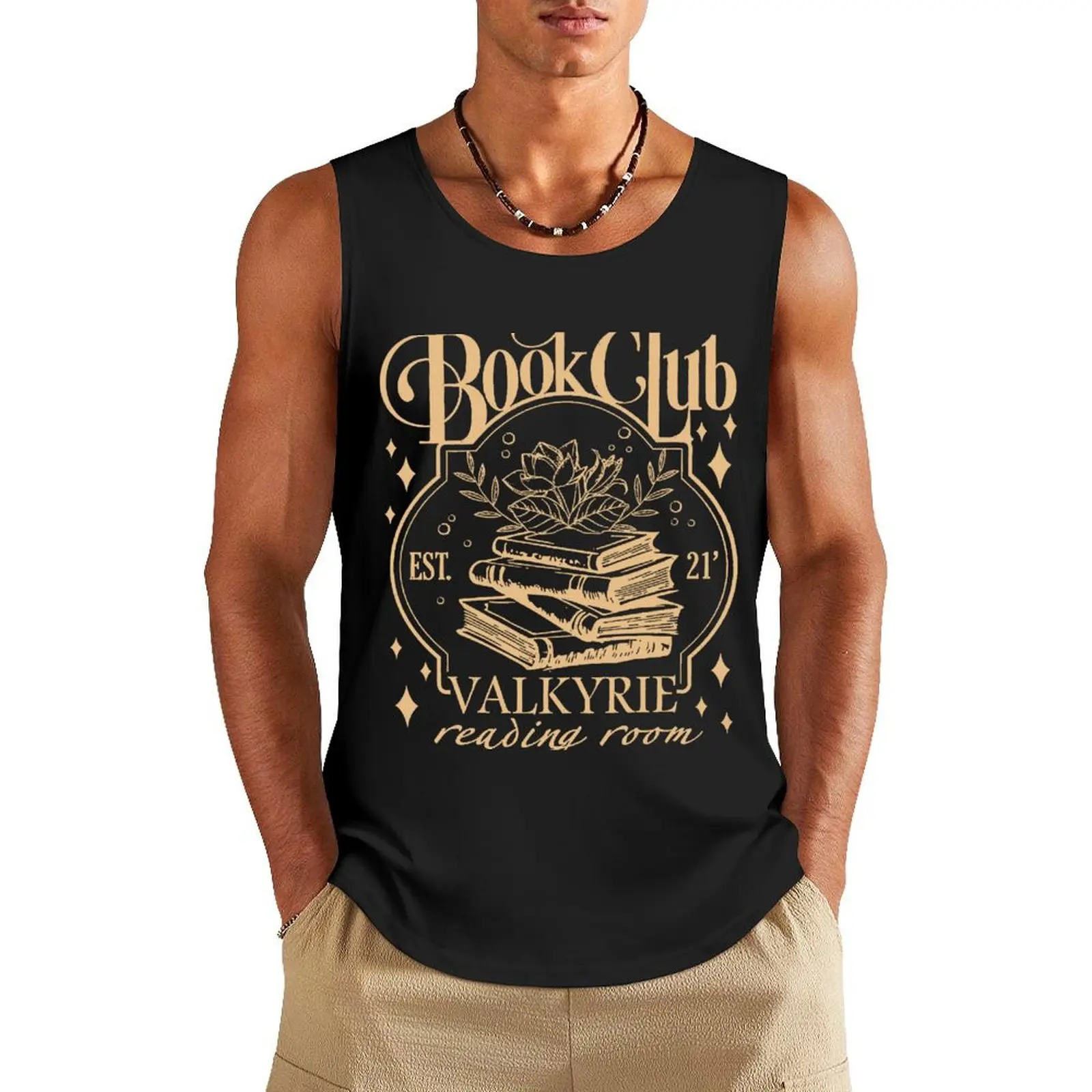 

House of Wind Library Tank Top Top sleeveless shirt man gym