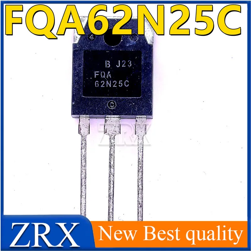 5Pcs/Lot  New spot FQA62N25C field effect transistor 62A250V TO3P NPN channel In Stock