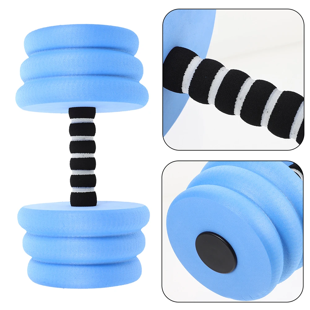 

2pcs Eva Foam Floating Dumbbells Water Aerobics Pool Exercise Weights Aquatic Fitness Equipment Swimming Workouts Reusable