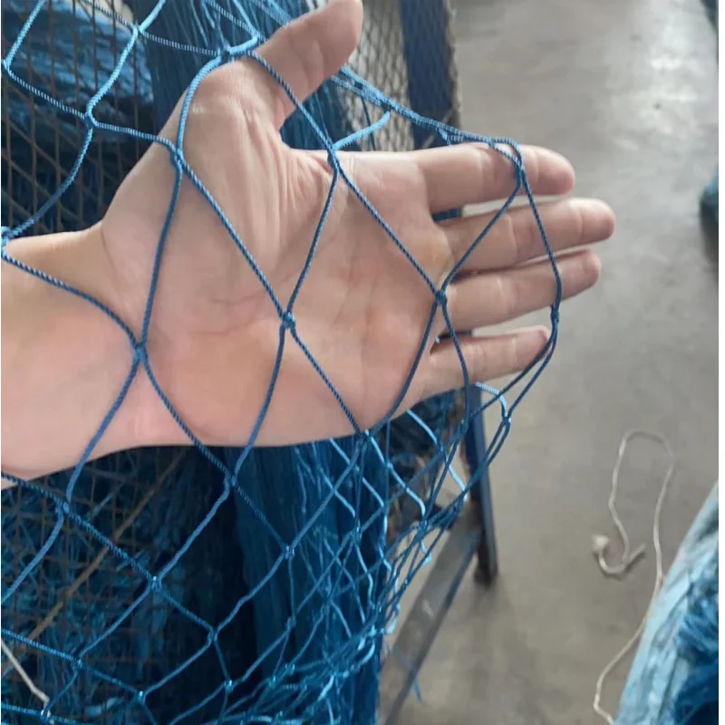 

Fishing Net Factory Wholesale High Quality Deep Sea Blue Multifilament Knotted Big Mesh Fishing Net Trawling Net