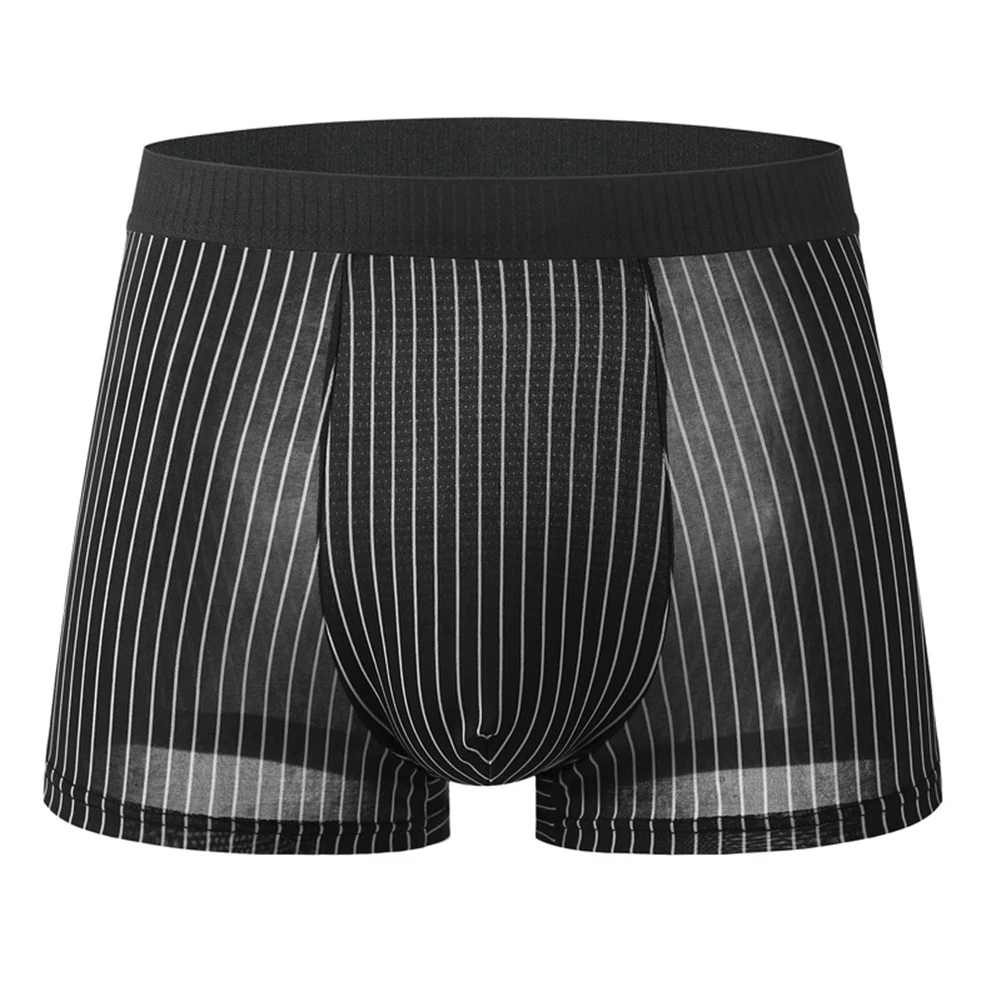 Breathable Stripes Boxershorts Underwear Breathable Trunks Breathable Fabric Classic Style S-XL Size Available