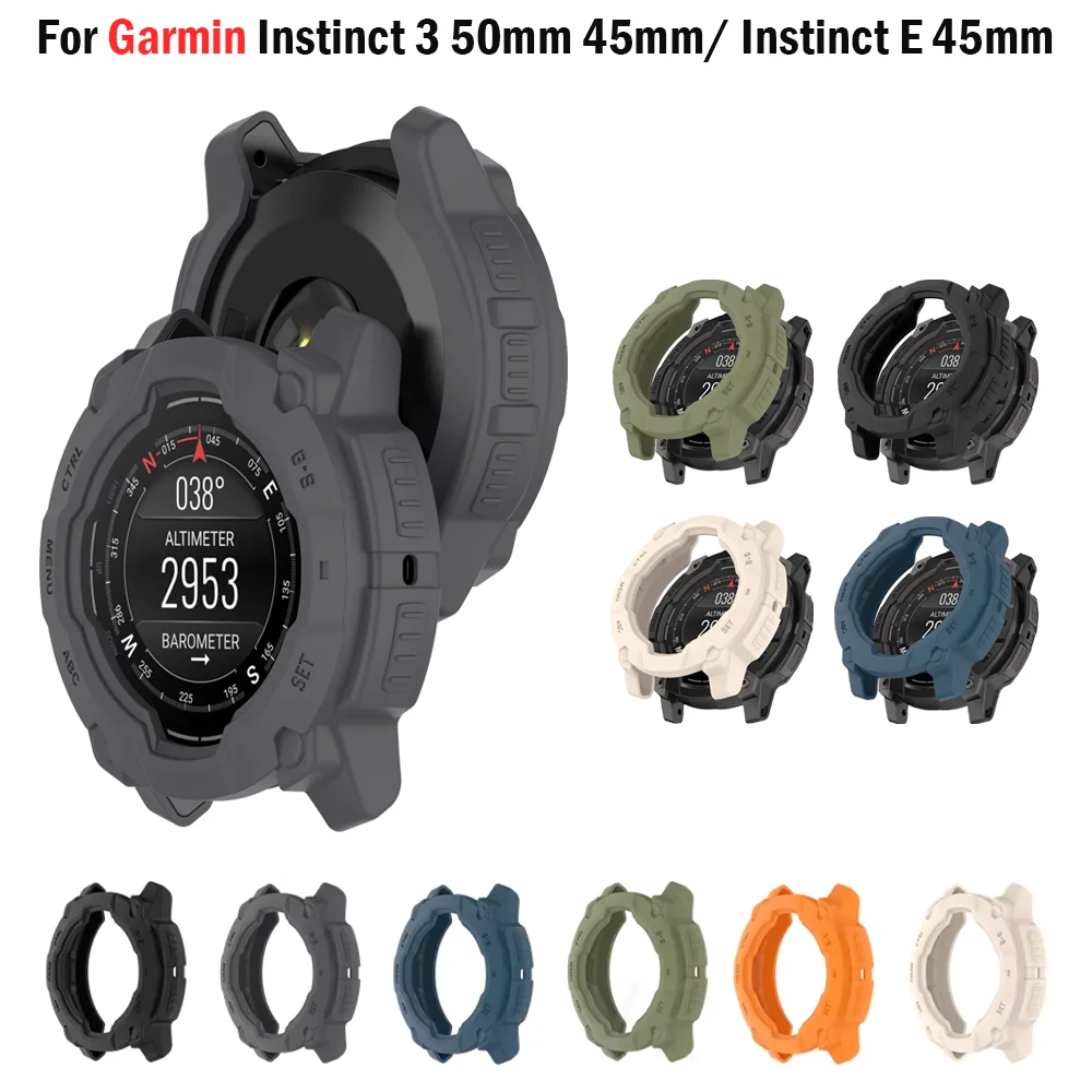 �y�Z�[�����zTPU�ی�J�o�[ Garmin Instinct 3 45mm 50mm�p �\�t�g�V���R���P�[�X �o���p�[ Garmin Instinct E 40mm 45mm�p �ی�V�F��