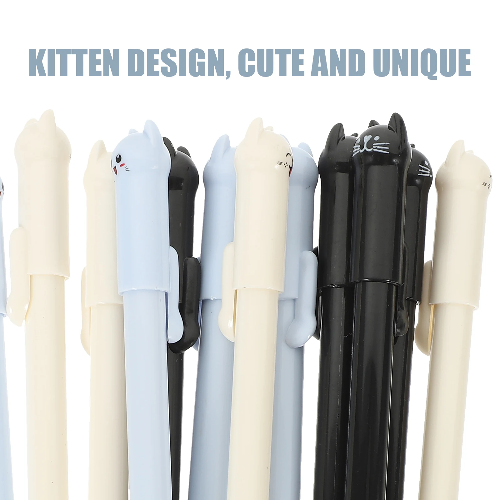 

12 Pcs Cat Gel Pen Cute Pens Aesthetic Cartoon Writing Colored Pp for Kids Cool Nurse