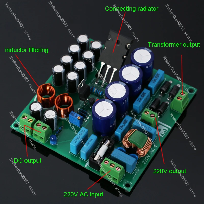 Nvarcher 1-10A Toshiba Tube Linear Regulated Power Supply Board Low Noise