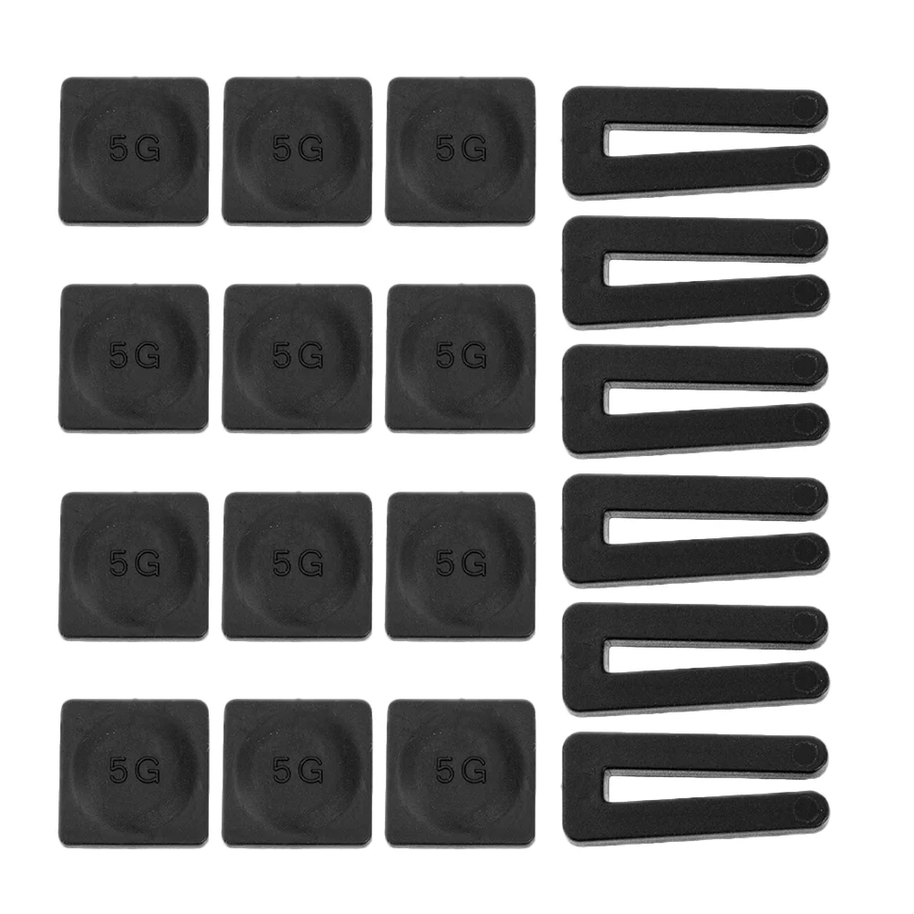 6 Set Pale a clip per bilanciamento della luce del ventilatore da soffitto per kit pesi Pesi autoadesivi Accessori in metallo Bilanciamento Nero