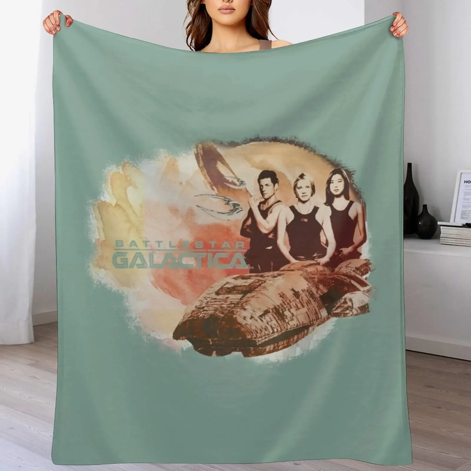

BSG200_Battlestar Galactica Galactica Pilots Throw Blanket Outdoor Soft Blanket for Picnic Beach Camping