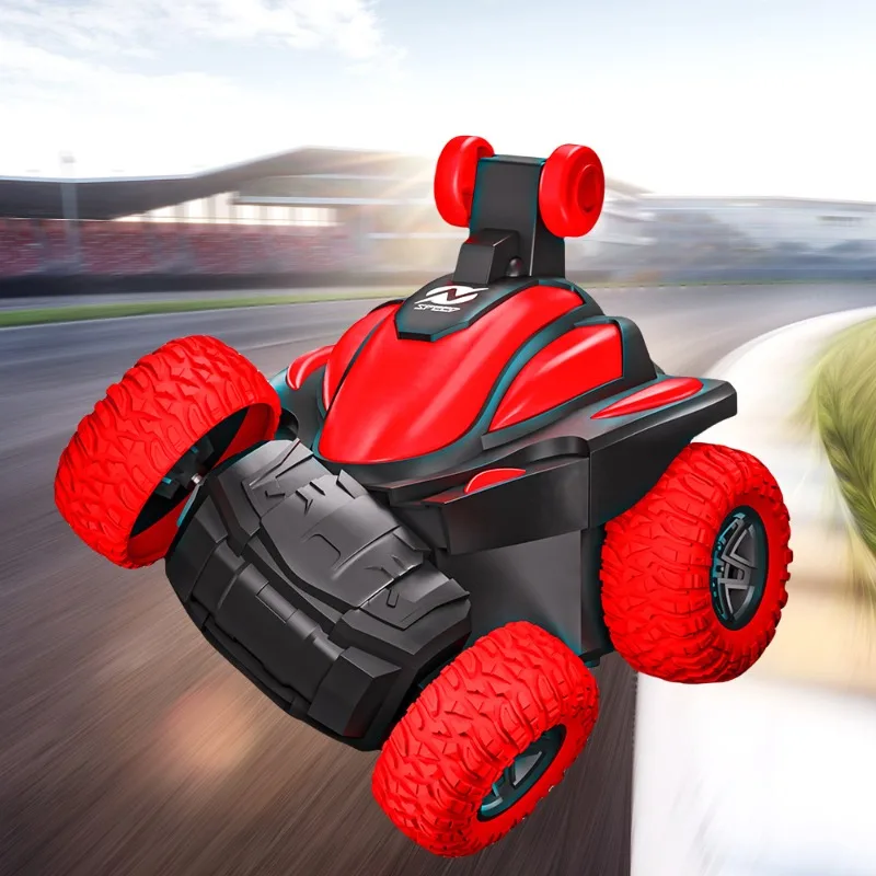 Modèle de voiture électrique télécommandé créatif, 6 types, jouet rotatif à 360 degrés, camion à benne basculante avec lumière clignotante, jouet cadeau pour enfant