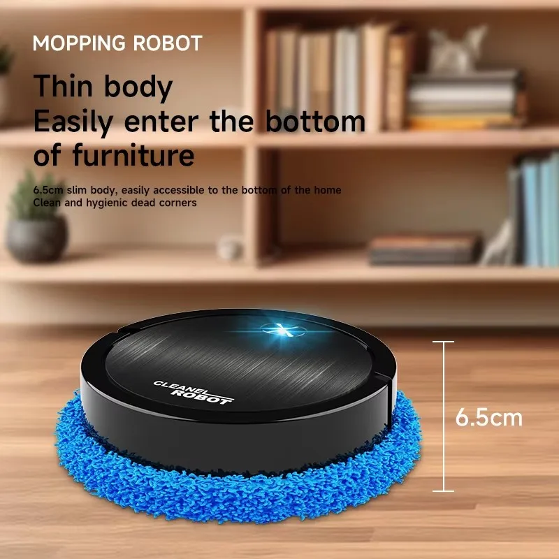 Fully Automatic Floor Mopping Robots Cleaning Machine Lazybones Home Room and Kitchen Use Mini Intelligent Automatic Robot