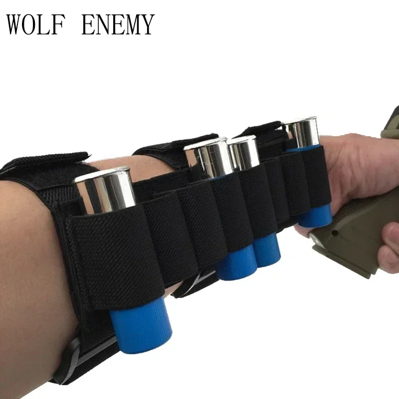 

Newest Portable 8 Holes Tactical Shooter's Forearm Shotgun Shell Pouch Molle 12GA Ammo Cartridge Stock Holder Ammunition Bag