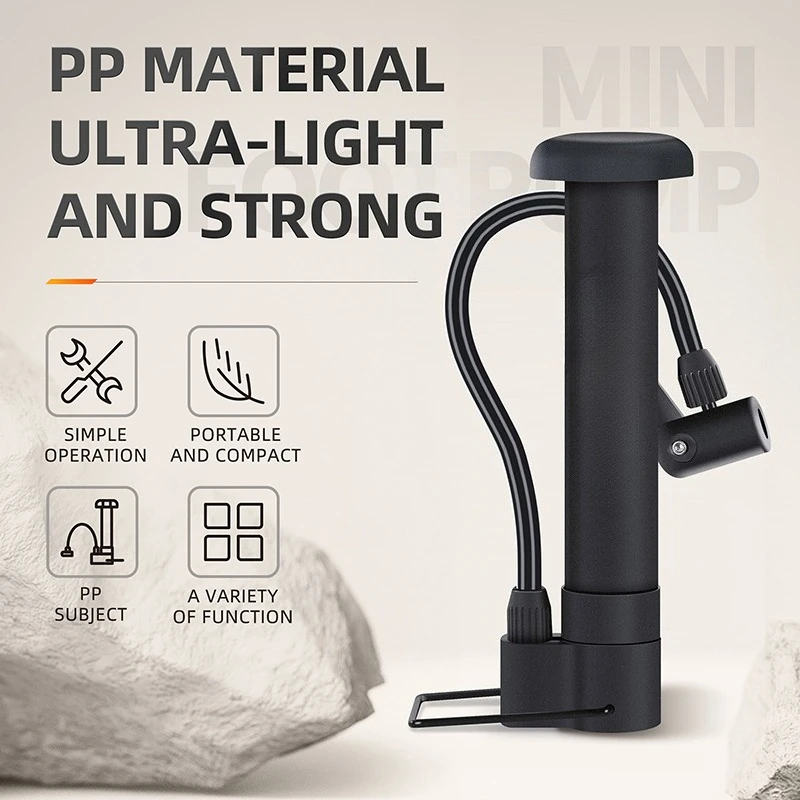 

Portable Bicycle Inflator Compact Scalable and Portable Design Bike Manual Air 80 PSI High Pressure Output Inflator