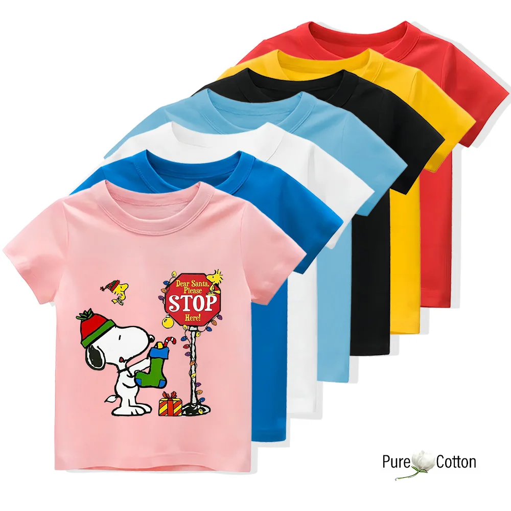 

Модная детская хлопковая футболка, рубашка, повседневная одежда с принтом собаки, разные цвета для удовлетворения различных потребностей