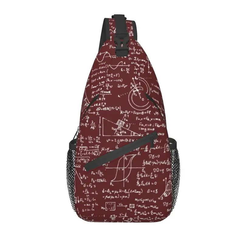 

Physics Equations Burgundy Sling Bag for Traveling Math Science Teacher Geometric Gift Chest Crossbody Backpack Shoulder Daypack