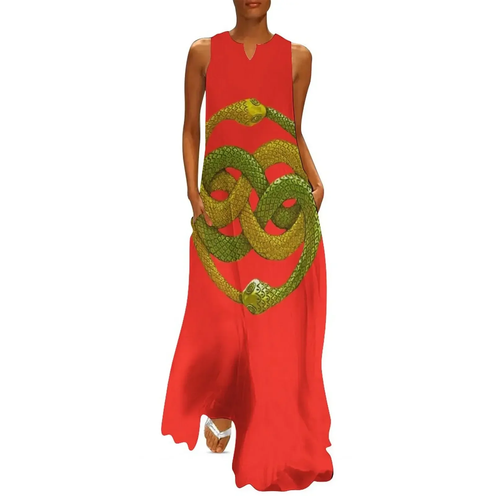 

Double Ouroboros Auryn Long Dress Womens dresses elegant dresses for women Casual dresses Dress