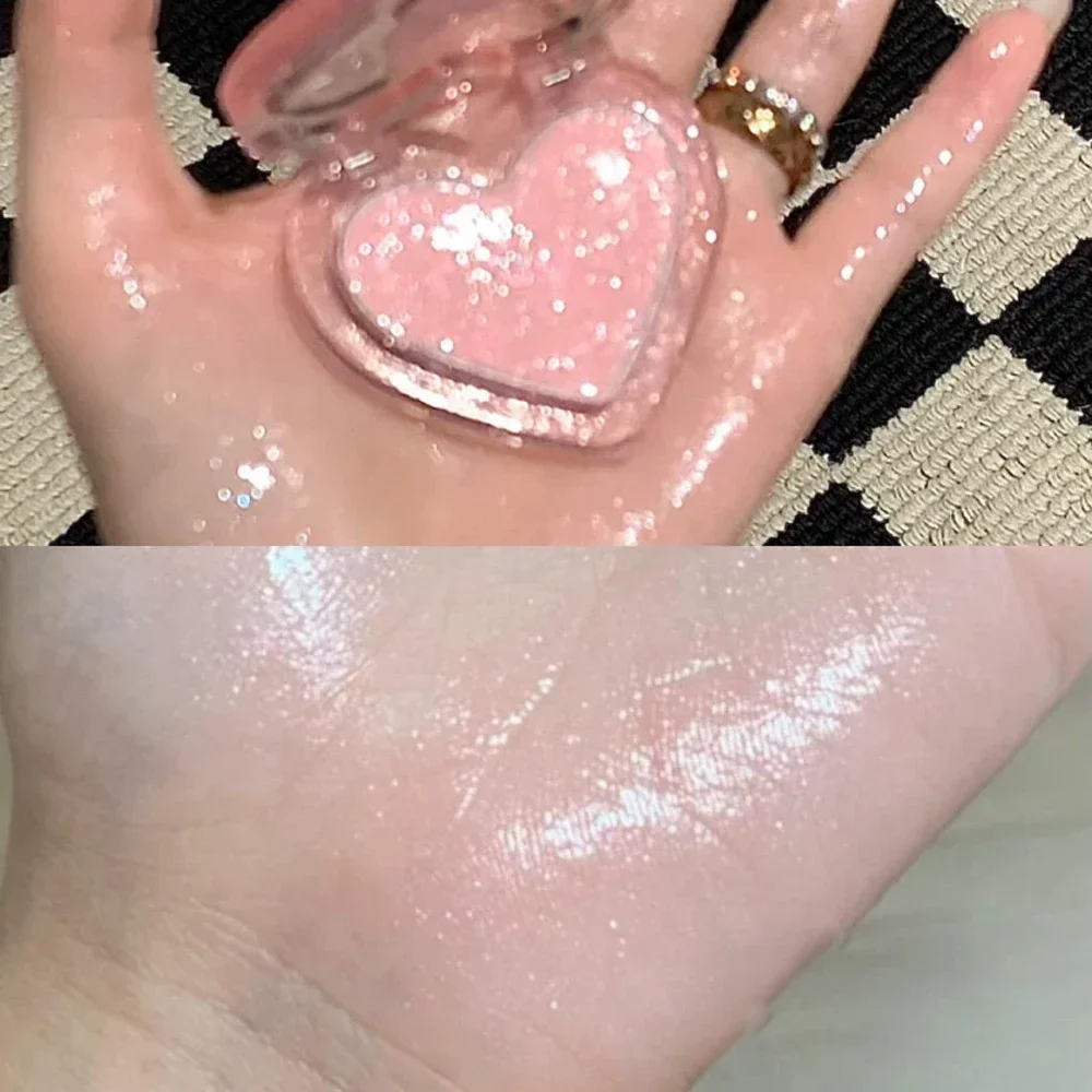 พาเลทท์ไฮไลท์เตอร์สีชมพูพีชเนื้อผงไฮกลอส แต่งหน้าคอนทัวร์หน้าแบบเจลลี่บลัชออน ให้ผิวหน้าเปล่งประกาย กระจ่างใส เปล่งรุ่งริบ