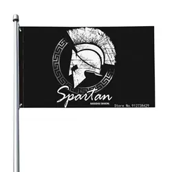 Spartan This Is Sparta Legend Hellas Flag Banner Vivid Polyester Vivid Color Graphic Printed Opening Celebration