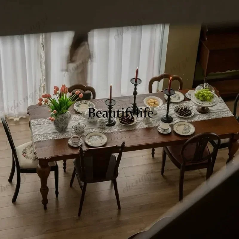 DD Designer Italian Dining Table Minimalist Vintage Luxury Kitchen Dining Table Living Room Salon Nordic Mesas De Comedor Furnit