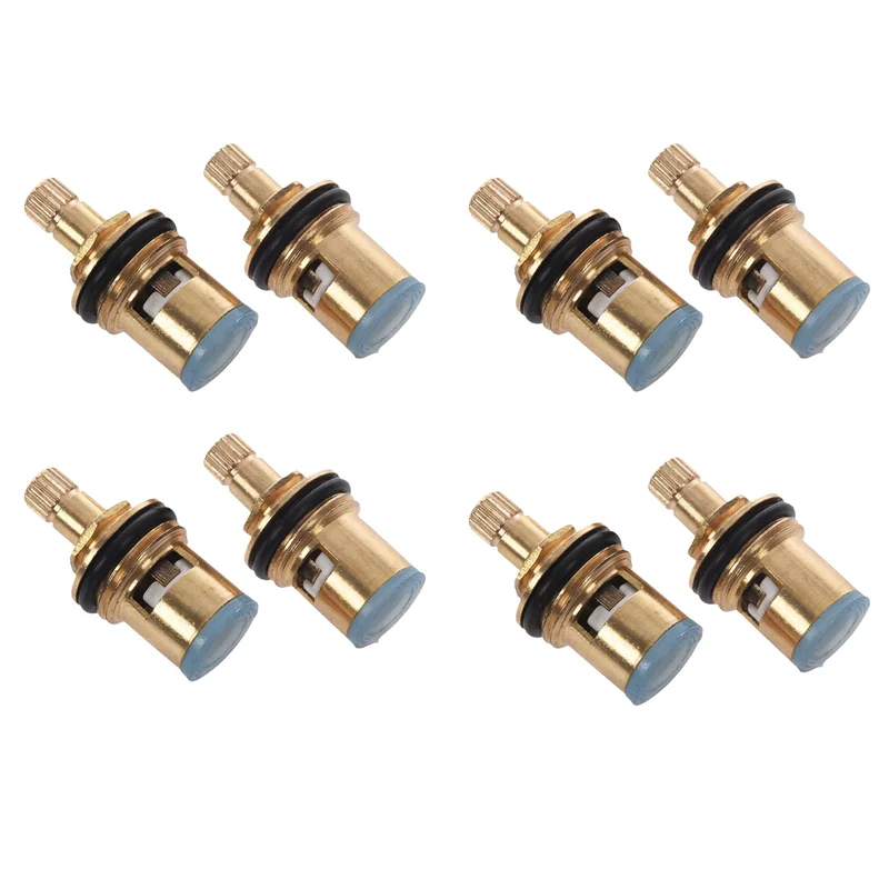 

AFOURT-8 шт. 1/2 дюйма 20-зубчатый картридж для крана, дисковый четвертьоборотный клапан, замена горячего и холодного