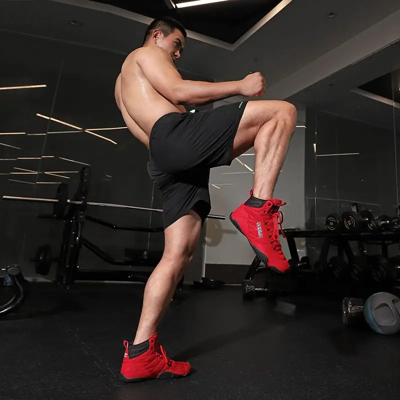 

Professional Wrestling Sneakers For Men Non-Slip Gym Training Shoe Unisex Boxing Shoe for Men High Top Sports Shoes For Mans