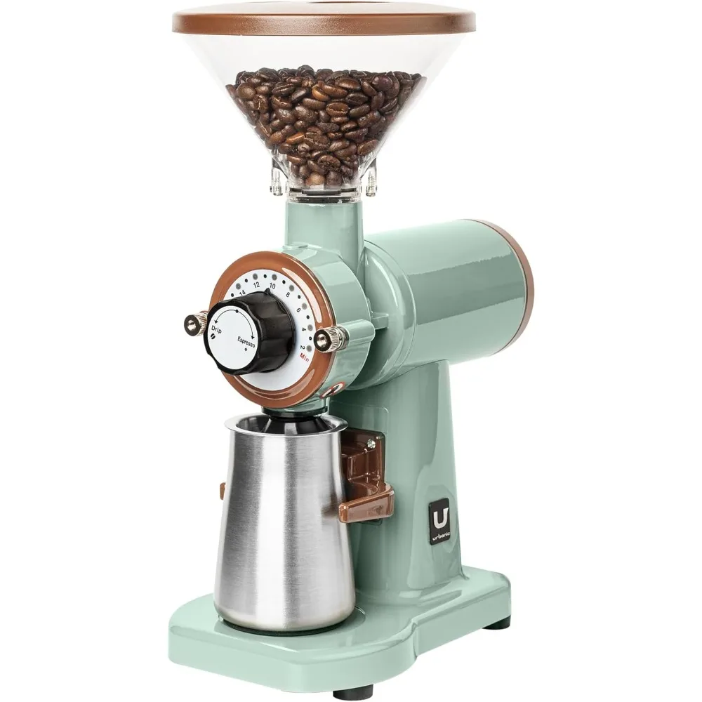 

Electric Coffee Grinder (110~220v) / flat Titanium burr 60mm / 20 steps can be set (Green) /