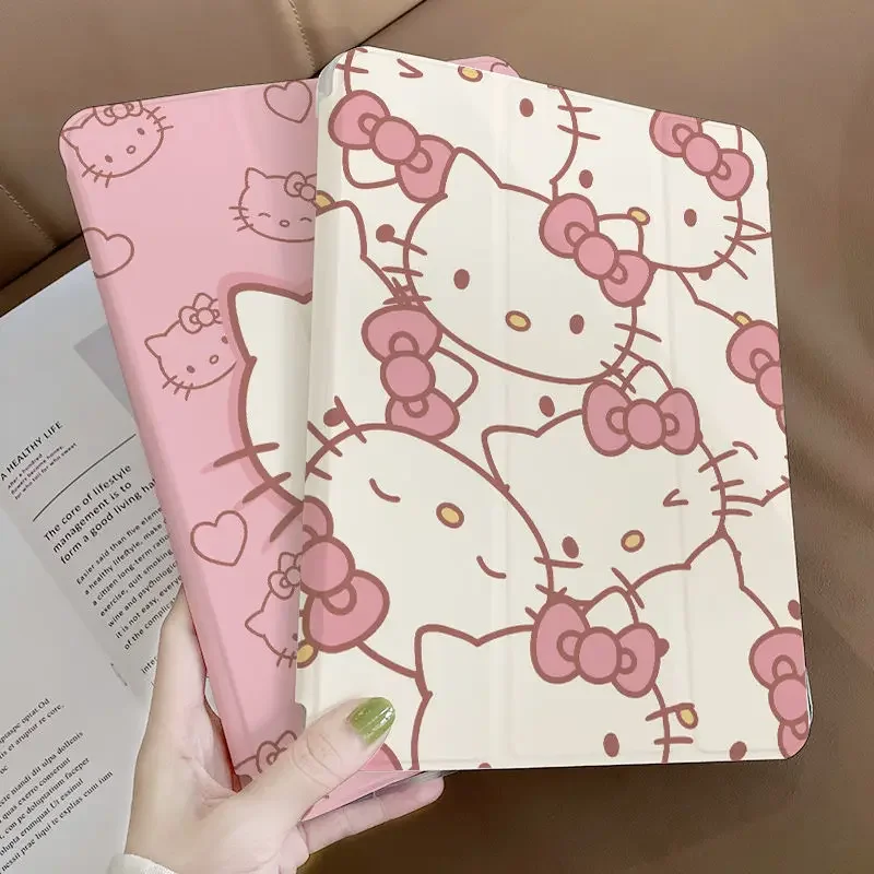 Mini Anime Sanrio Hello kitty Ipad Smart Cover New Pattern 10.9 Cal przezroczysta osłona ochronna Air4 3 Mini6