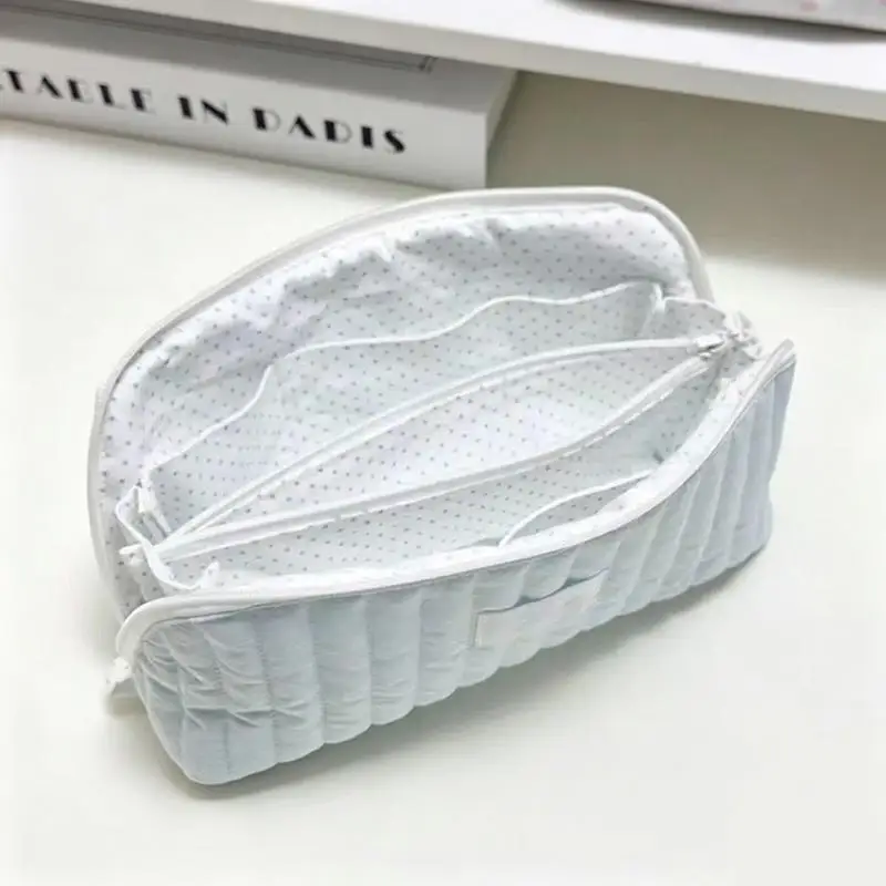 Niedliche Stifttasche mit großer Kapazität, gestepptes tragbares Federmäppchen, bonbonfarbene weiche Schreibwaren-Aufbewahrungstasche, Geschenk für Schüler. – Detail 18