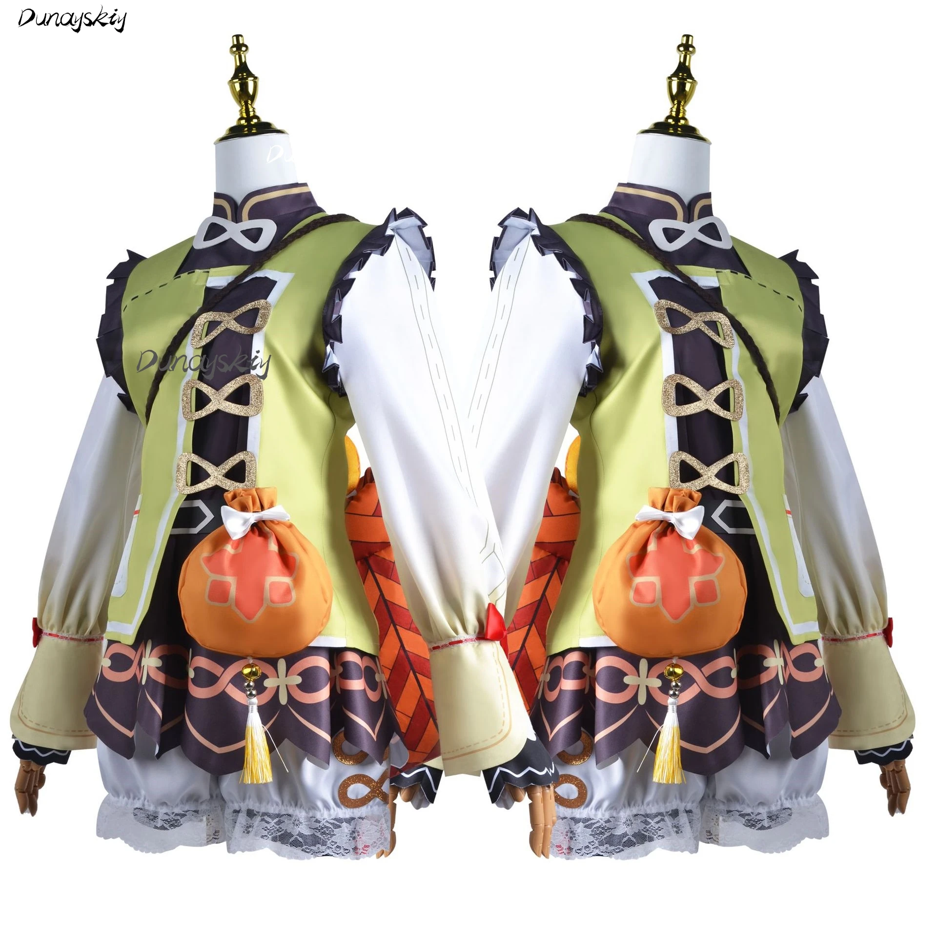 Charming Yaoyao Cosplay Set: Bring Your Favorite Genshin Impact Character to Life with Wig, Doll, Bag  Natlan Vision Costumized