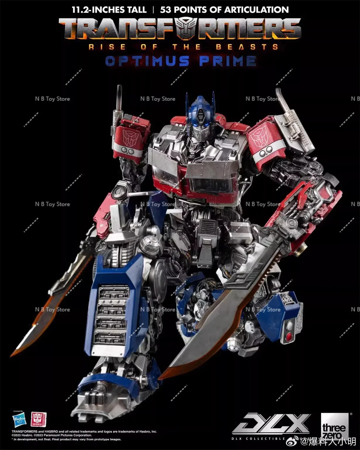 Original ThreeZero 3A G1 MDLX Transformation DLX T7 OP Prime 53 Points of Articulation High Quality Action Figure with Box