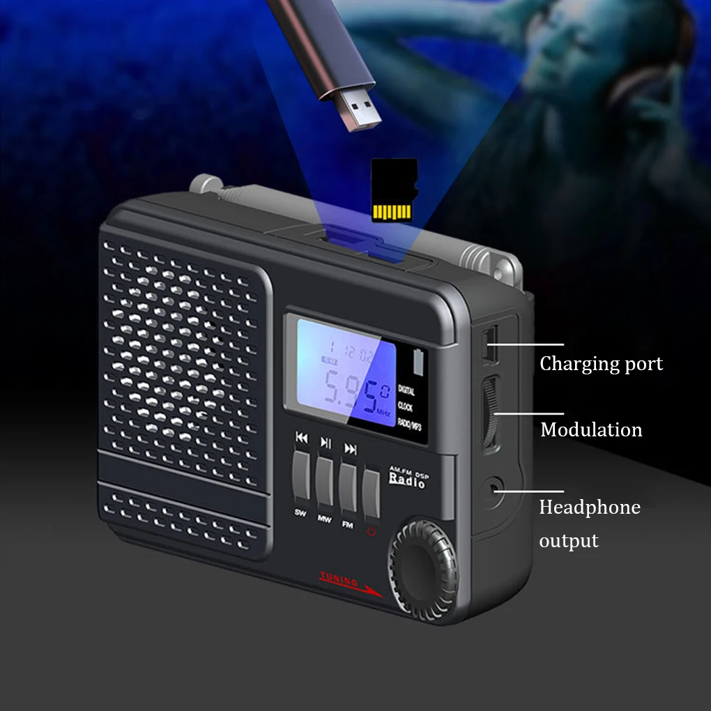 

Portable Radios With Long Battery Life And User-friendly Multifunctional Digital Display Radios