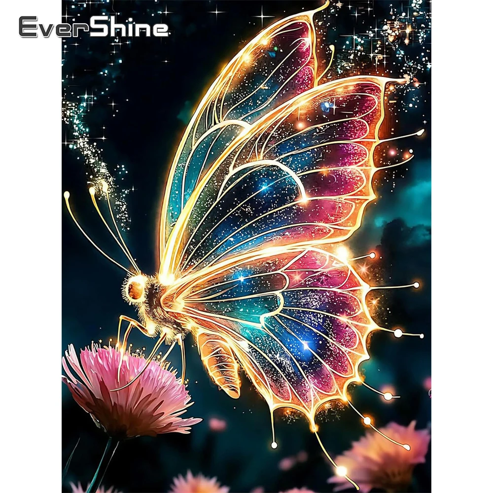 Evershine Neue Ankunft Diamant Mosaik Schmetterling DIY Tier Diamant Malerei Blume Acryl Handwerk Liefert Stickerei Wohnkultur
