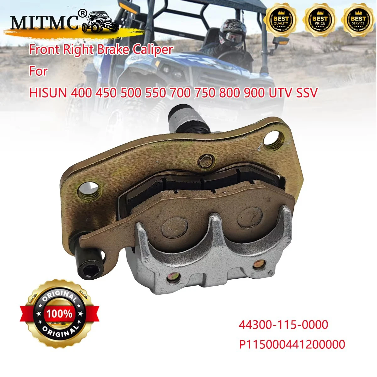 

Оригинальный передний левый или правый тормозной суппорт для HISUN 400 450 500 550 700 750 800 900 UTV SSV 44300-115-0000 44200-115-0000