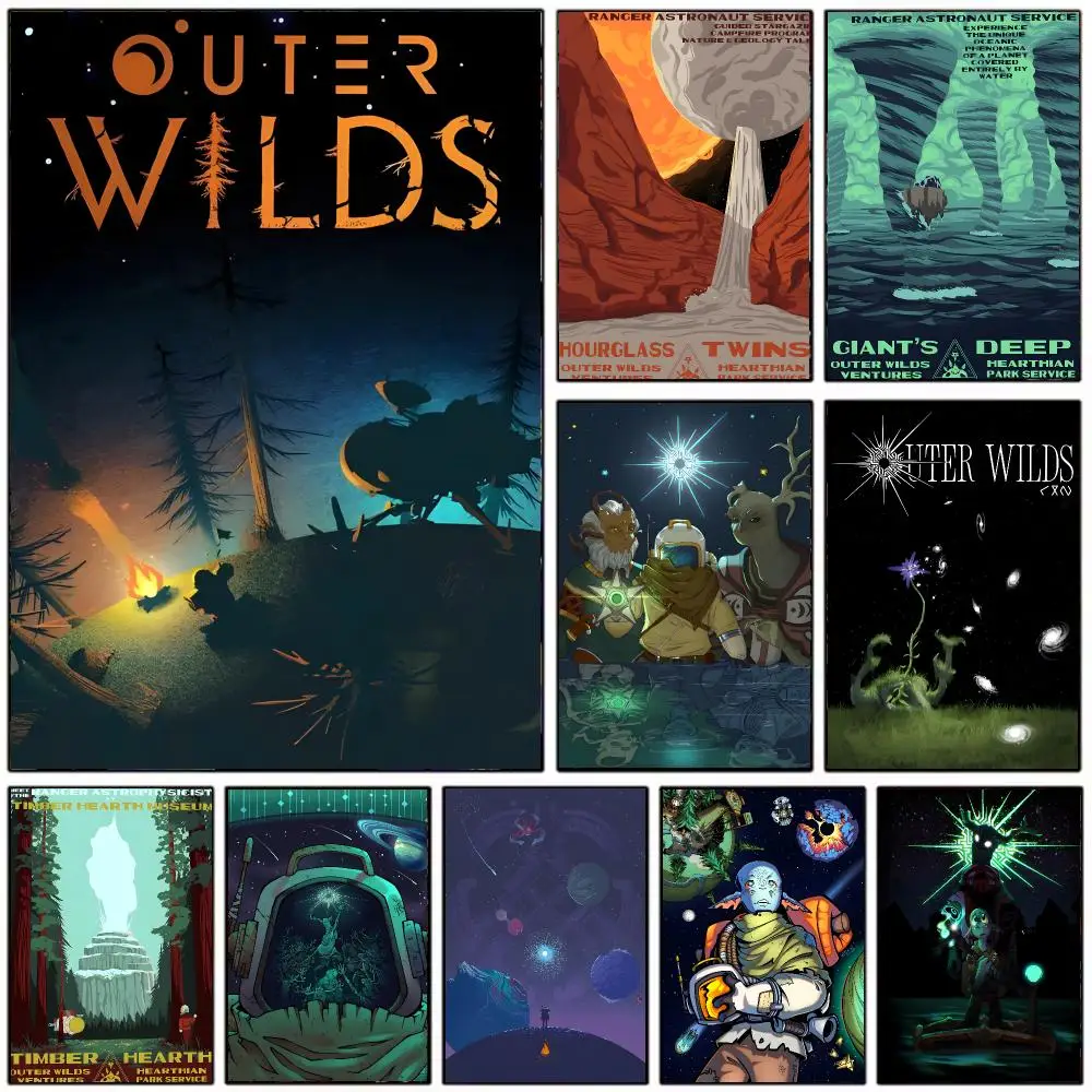 mind-bending game O-Outer Wilds Poster Modern Home Decoration Interior Design & Contemporary Wall Art Collection