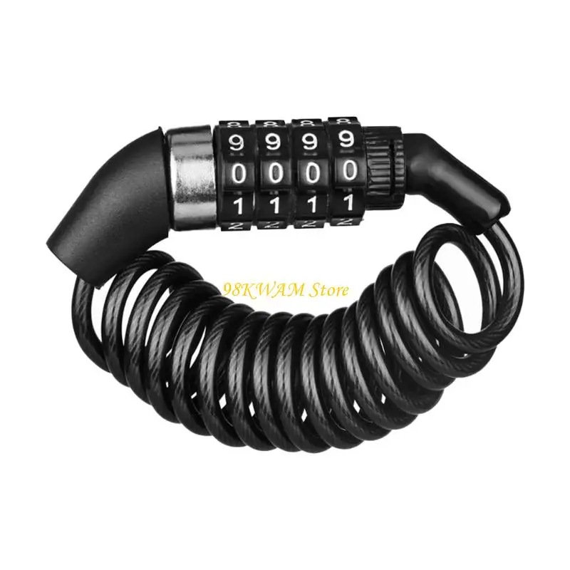 

68UF Small Helmets Combination Lock Secure Designs Helmets Security Lock for Backpack Skateboard Outdoor Gear