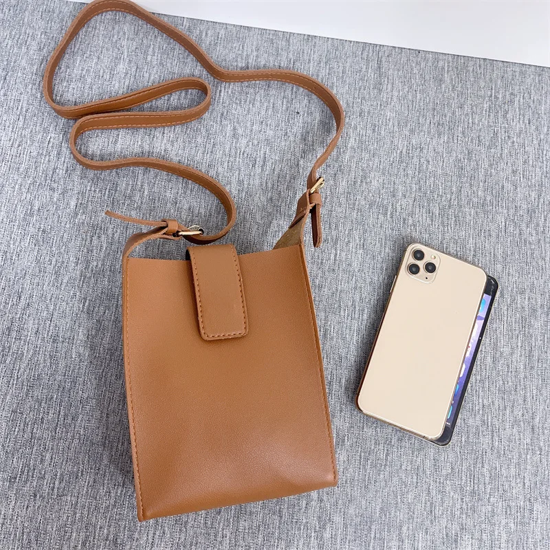 Women Pu Leather Handbags Fashion Vertical Large Capacity Crossbody Bags Small Shoulder Bags for Women Phone Wallet Solid Flap