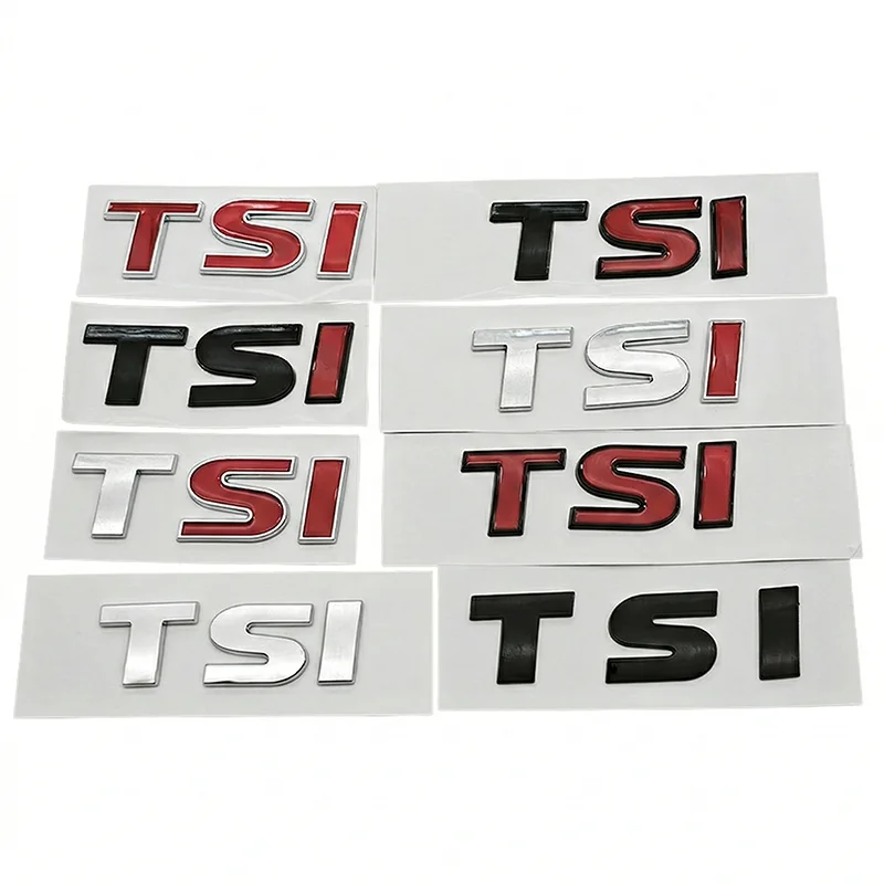 3D TSI Emblem Badge Sticker for Volkswagen Tiguan Golf 7 MK6 Polo Passat B6 B7 Jetta Magotan Trunk Logo Car Styling Accessories