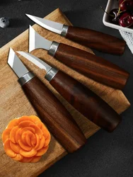 Carpentry Carving Knife DIY Chipping Cutlass Hand Wood Carving Scoop Tool Fruit Carving Knife Woodworking Chef's Tool