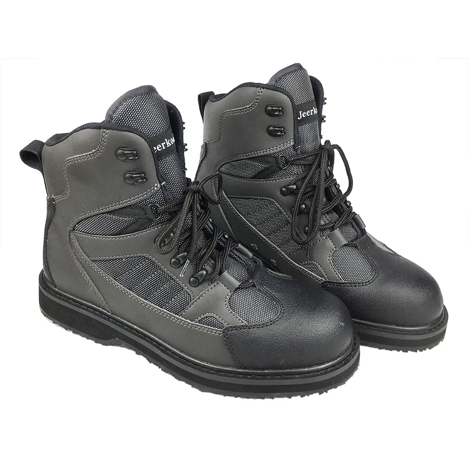 

Fly Fishing Wading Boots Reef Rock Fishing Shoes Felt or Rubber Sole No-slip Hunting Fishing Climbing Water Sea Upstream Boots