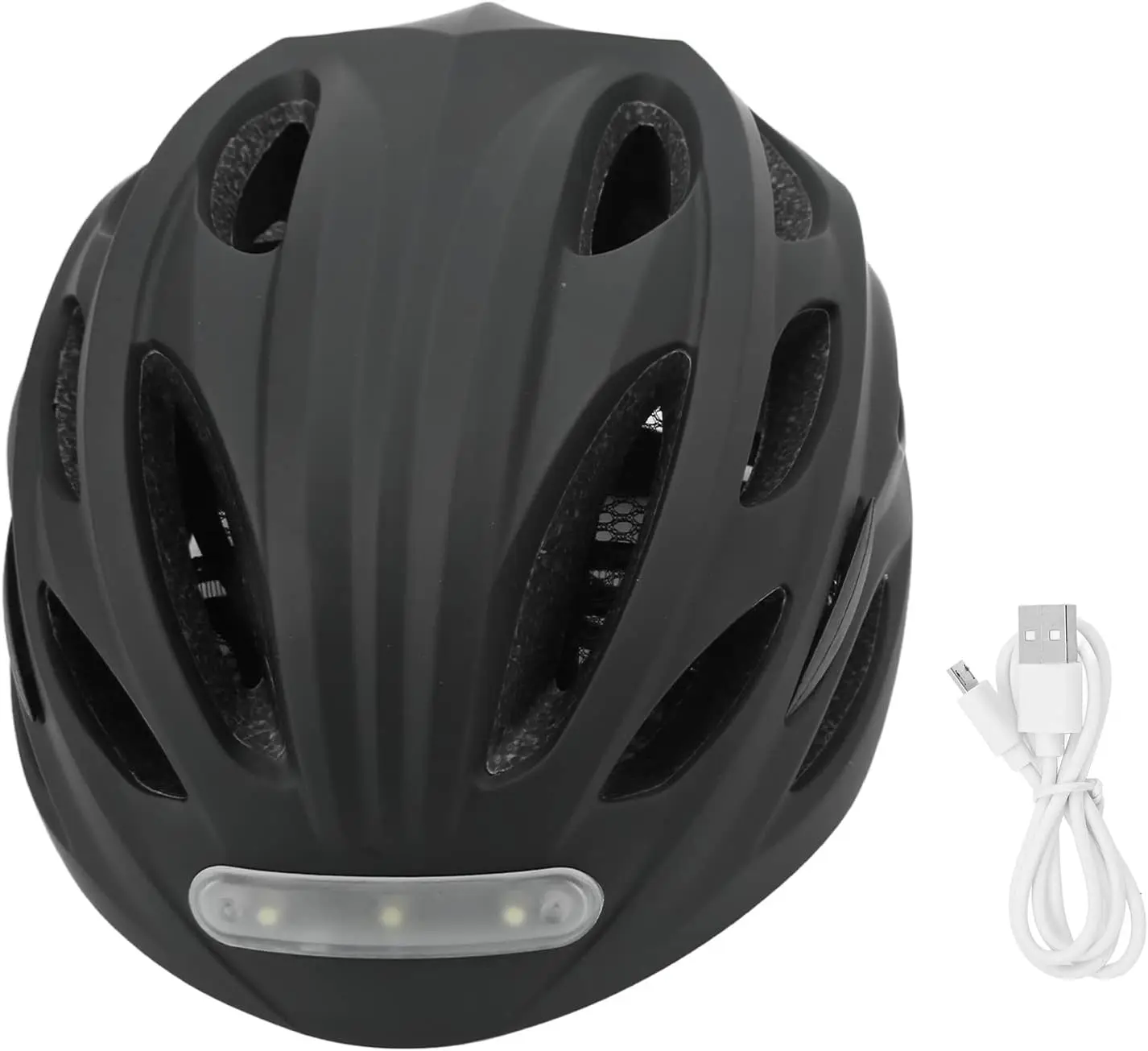 

Front and Rear LED Lights Helmet for Cycling and Skating Durable PC Material Adjustable and Breathable Ideal for Rollerblading(M