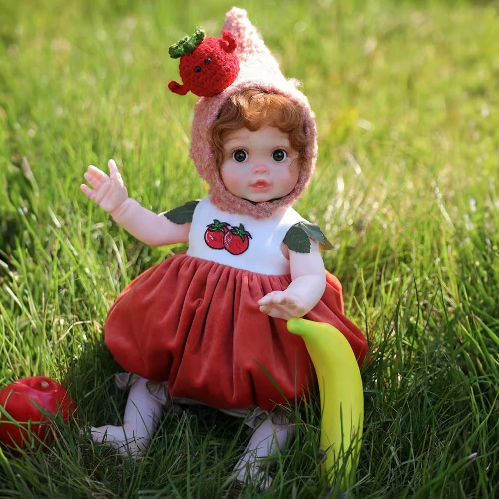 

Cloveray 18 Inch Cute Realistic Vinyl dolls Vegetable Clothes Reborn Baby Dolls High-quality Handmade Simulation Toys Kids Gifts