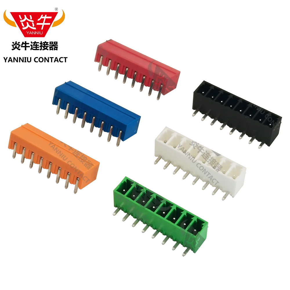 50Pcs KF2EDGV 3.81 2P ~ 12P PCB PLUG-IN TEMINAL BLOCKS 15EDGVC 3.81mm 2PIN ~ 12PIN MC 1,5/ 2-G-3,81 Orange Blue  Black White Red